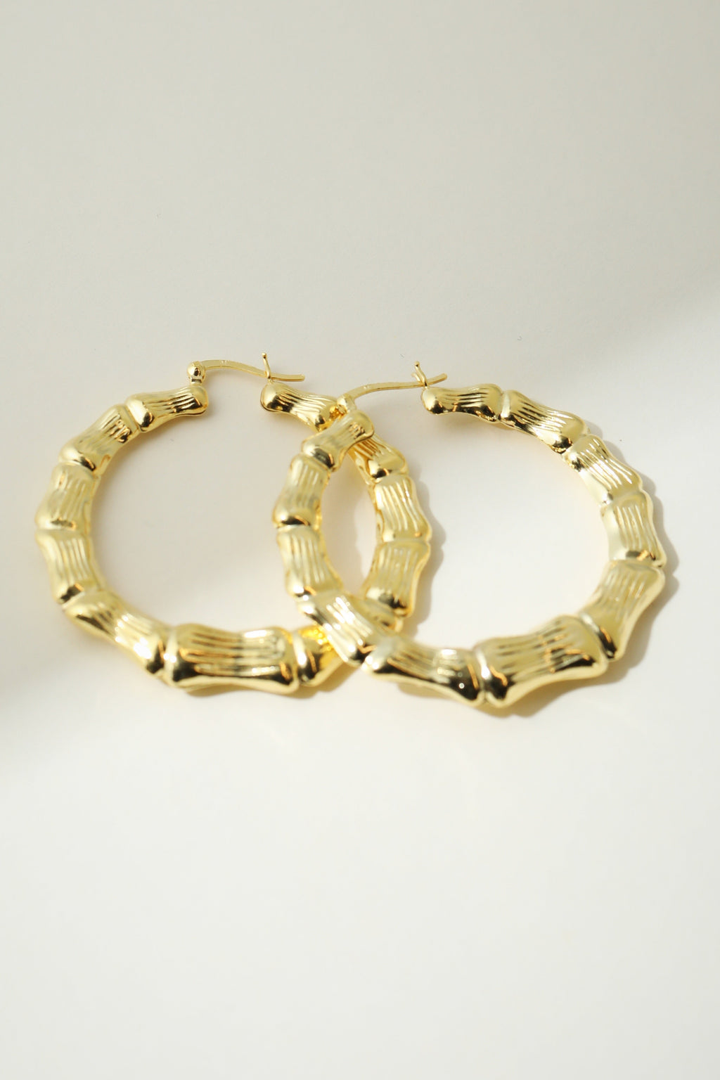 The Bamboo Hoop Earring
