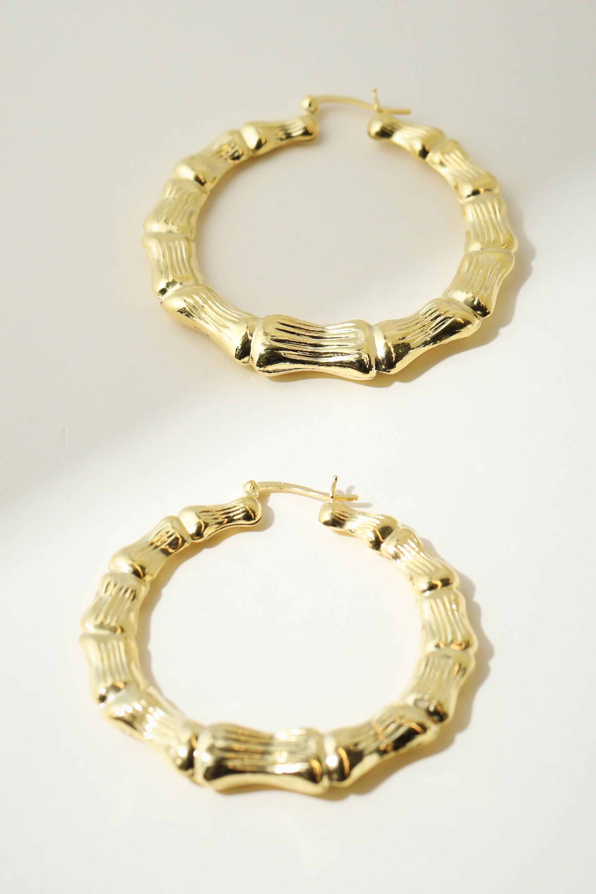 The Bamboo Hoop Earring