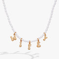'Wifey' Bubble And Beaded Pearl Necklace